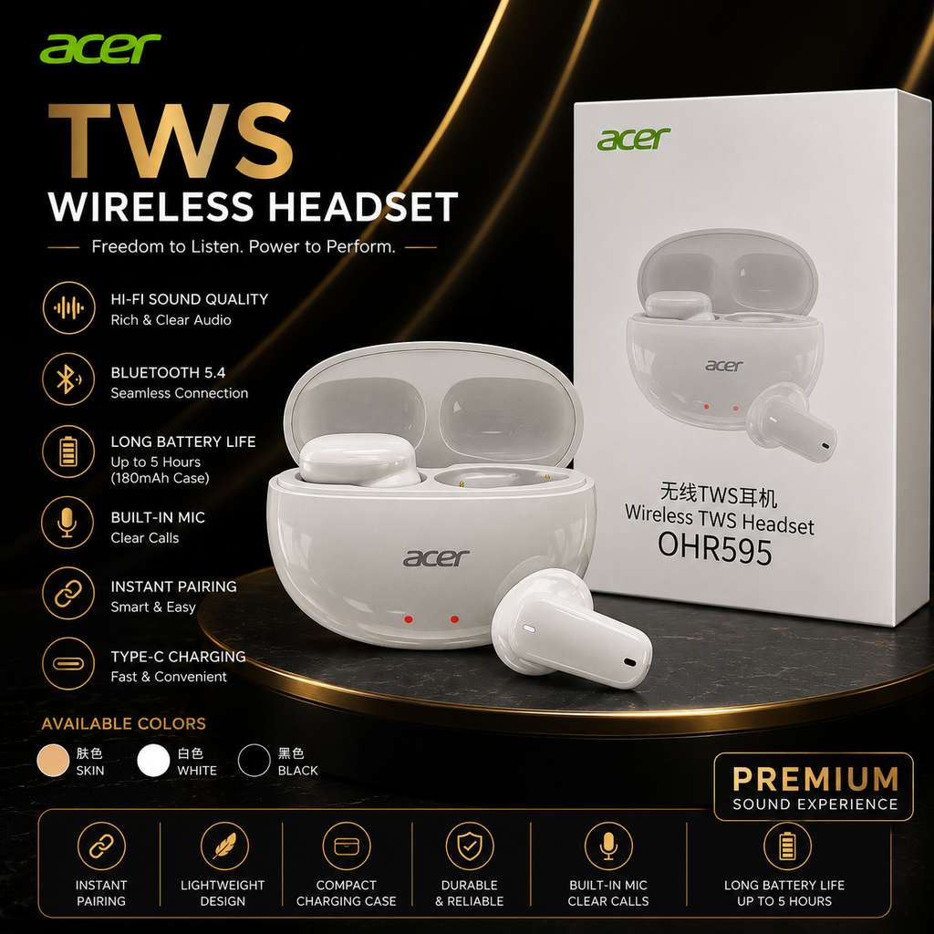 Acer TWS Wireless Headset OHR595