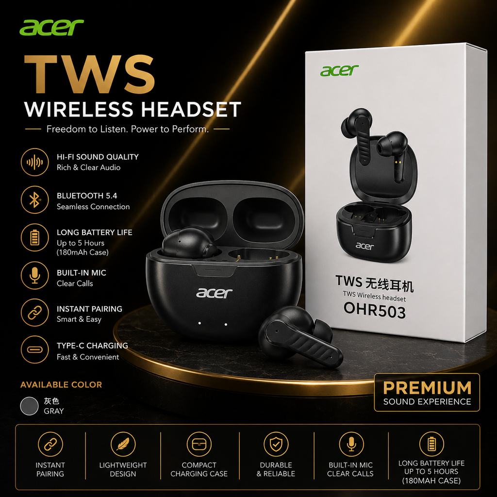 Acer TWS Wireless Headset OHR503