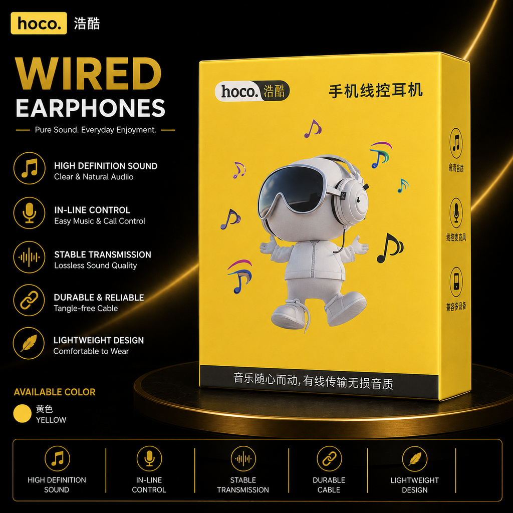 HOCO Wired Earphones