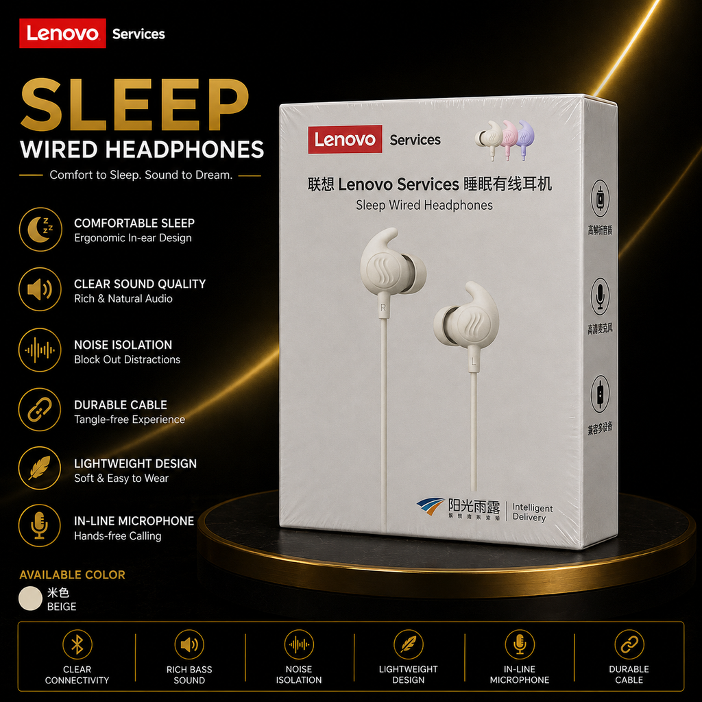 Lenovo Services Sleep Wired Headphones